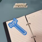 ⁦فاصل كتاب مخصص بالاسم مطبوع بتقنية 3D⁩ - الصورة ⁦2⁩