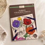 كتاب تلوين زهور Nassau Fine Art للماركر