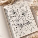 ⁦كتاب تلوين زهور Nassau Fine Art للماركر⁩ - الصورة ⁦3⁩